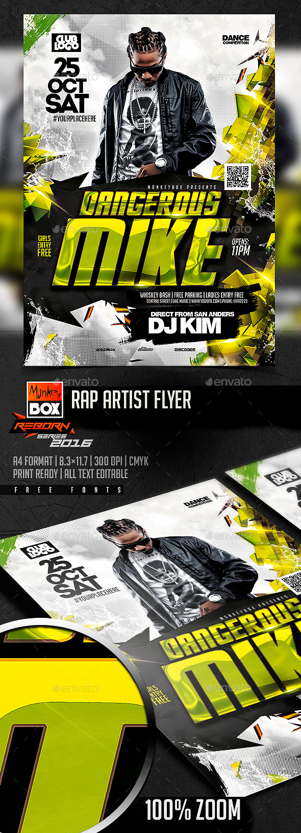 Rap Artist Flyer, Print Templates | GraphicRiver