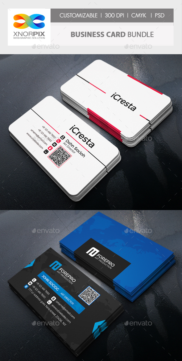 Business Card Bundle, Print Templates | GraphicRiver
