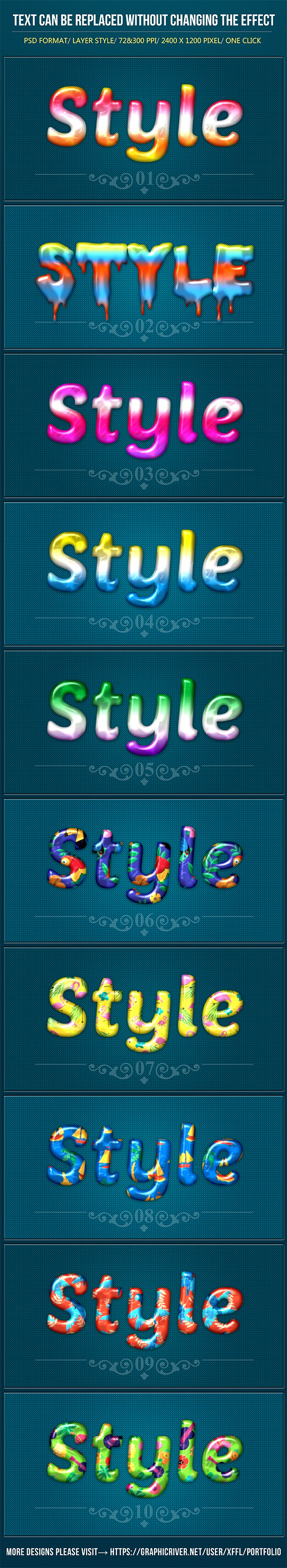 Colorful Lovely Text Effects, Add-ons | GraphicRiver