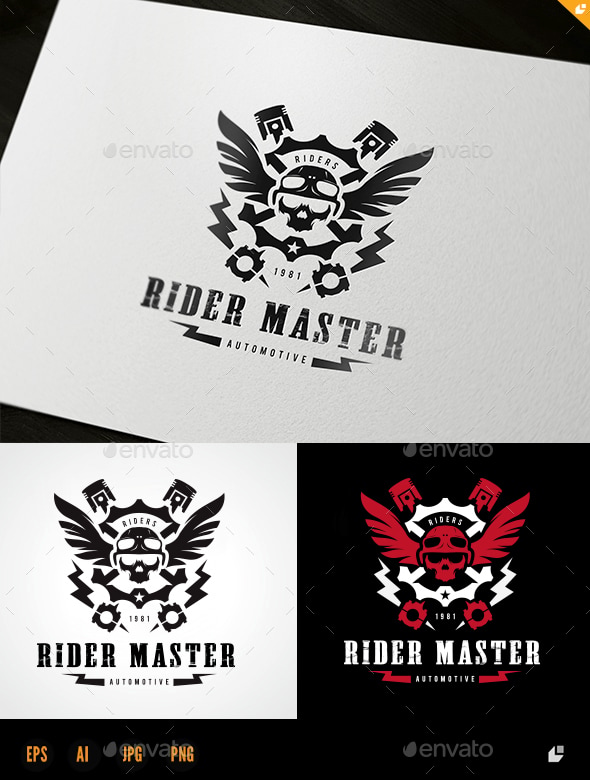 Rider Master Logo, Logo Templates | GraphicRiver