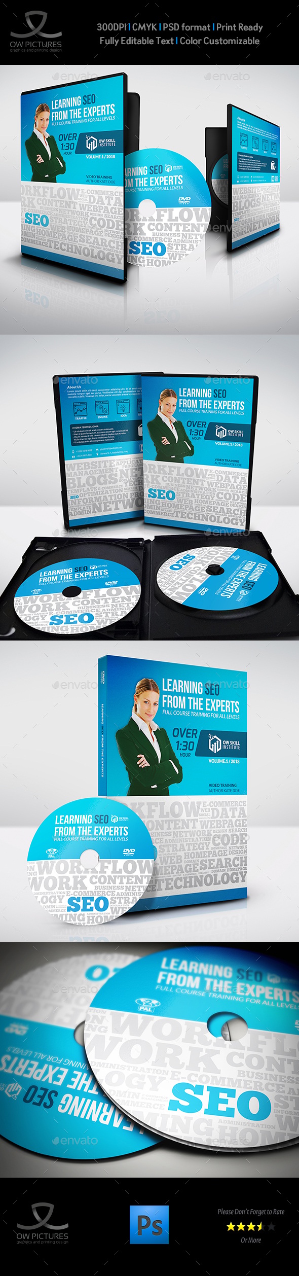 SEO Training Course DVD Template Vol.3, Print Templates | GraphicRiver
