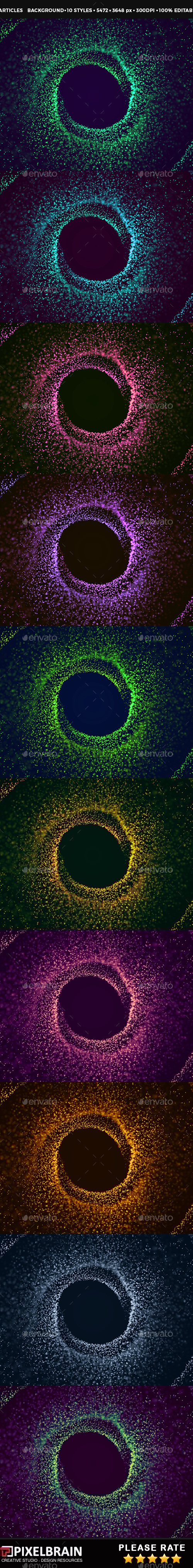 Light Particles Waves Background, Graphics | GraphicRiver