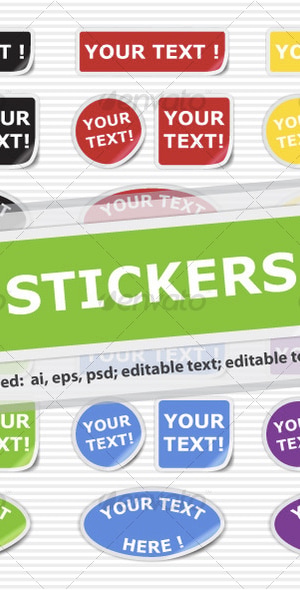 Stickers, Web Elements | GraphicRiver