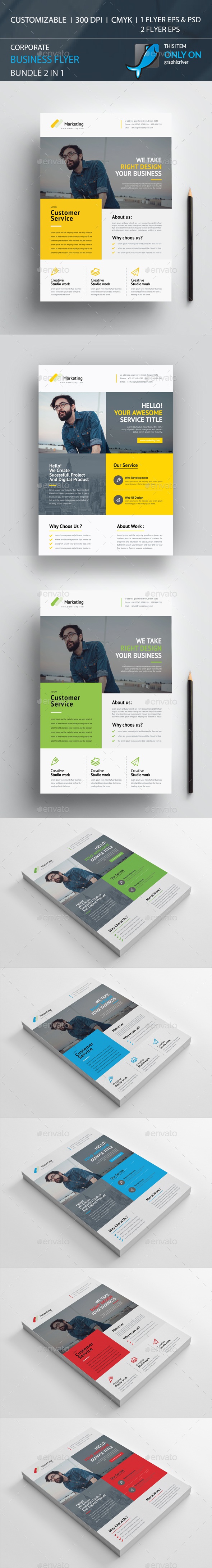 Flyer Bundle 2 in 1, Print Templates | GraphicRiver