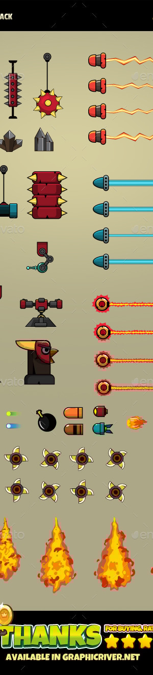 19 Obstacles Game, Game Assets | GraphicRiver