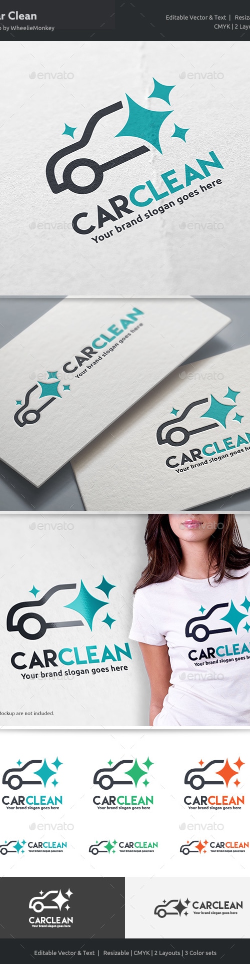 Car Clean Logo, Logo Templates | GraphicRiver