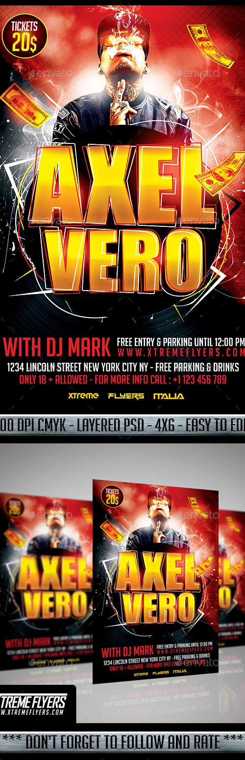 Rap DJ Flyer, Print Templates | GraphicRiver