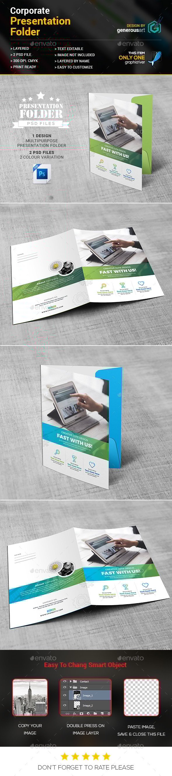 Presentation Folder, Print Templates | GraphicRiver