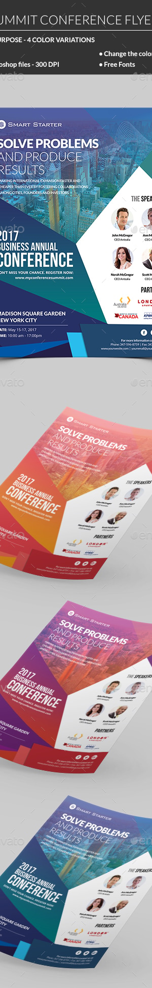 Event Summit Conference Flyer, Print Templates | GraphicRiver