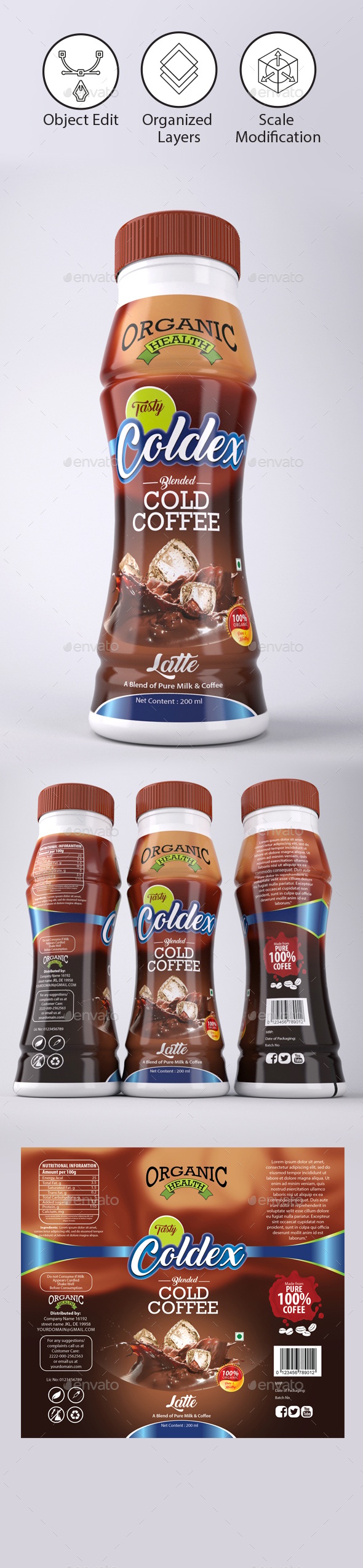 Coffee Drink label Template, Print Templates | GraphicRiver