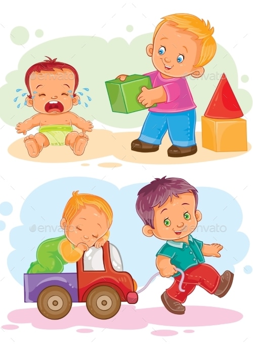 Small Children Icon Set, Vectors | GraphicRiver