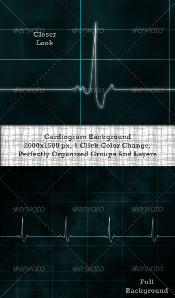 Cardiogram Background, Graphics | GraphicRiver