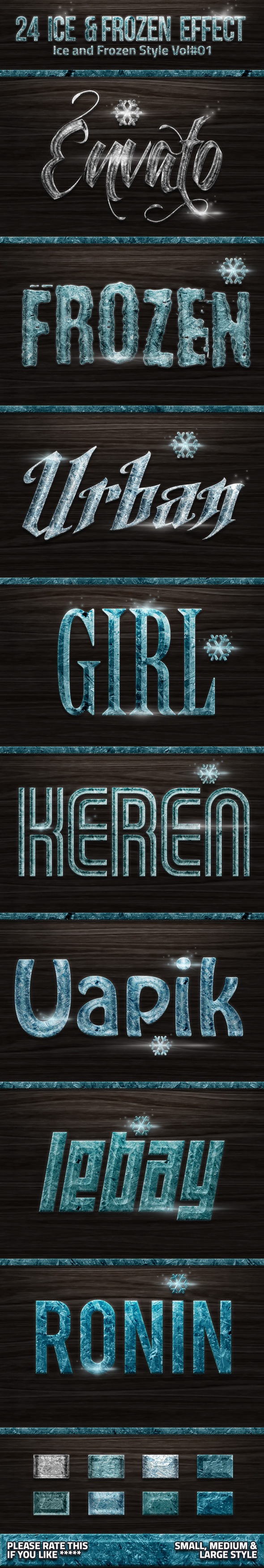 24 Frozen and Ice Styles V01, Add-ons | GraphicRiver