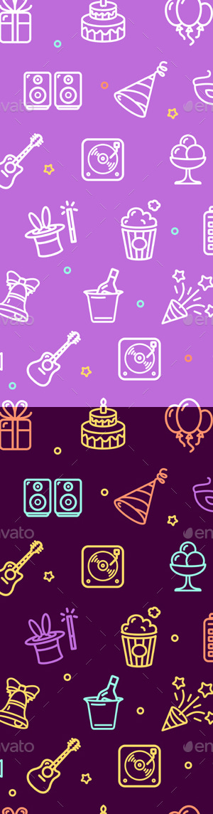 Party Background Pattern. Vector, Vectors | GraphicRiver