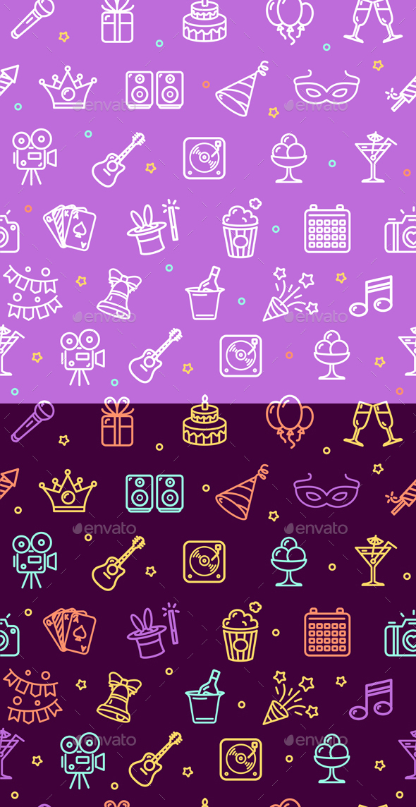 Party Background Pattern. Vector, Vectors | GraphicRiver