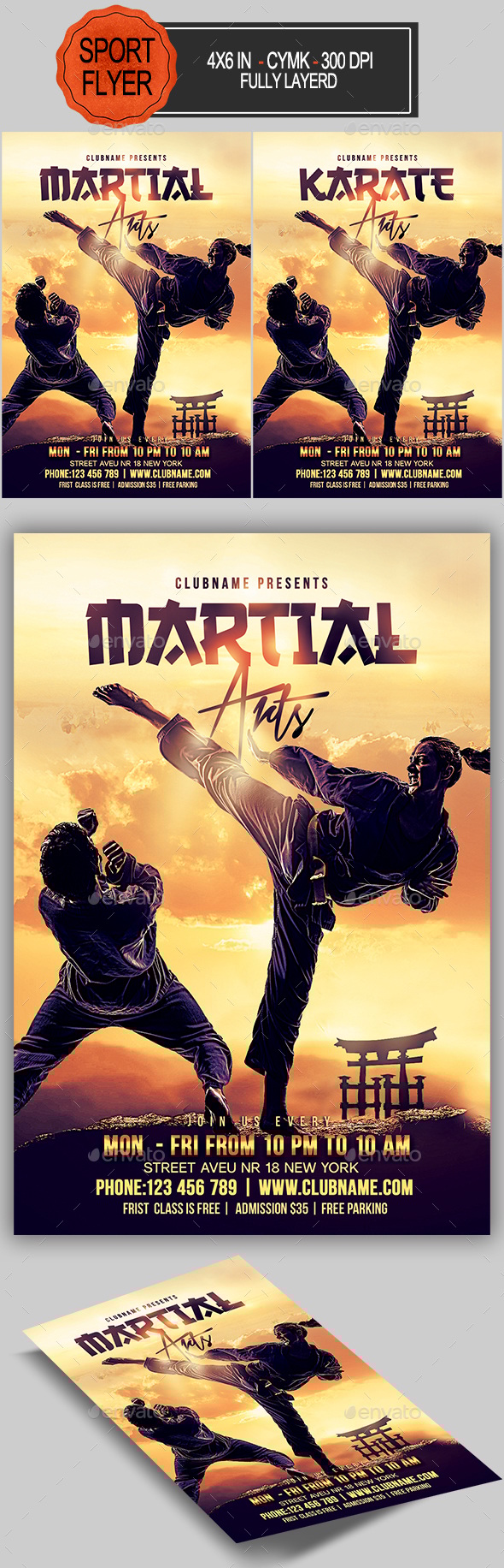 Martial Arts Flyer, Print Templates GraphicRiver