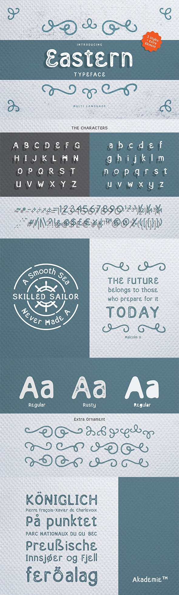 Eastern Typeface, Fonts | GraphicRiver