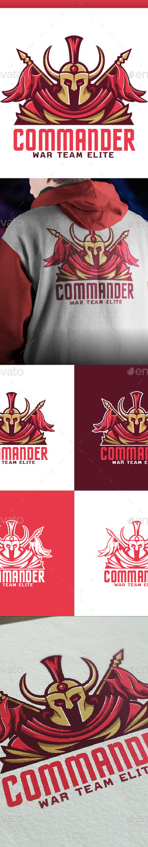 Commander Logo Template, Logo Templates | GraphicRiver