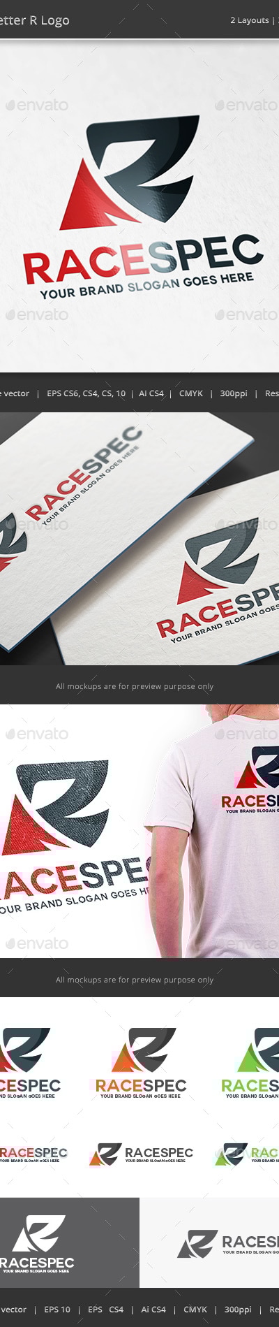 Racing Letter R Logo, Logo Templates | GraphicRiver