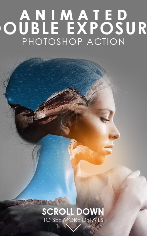 Animated Double Exposure Photoshop Action, Add-ons | GraphicRiver