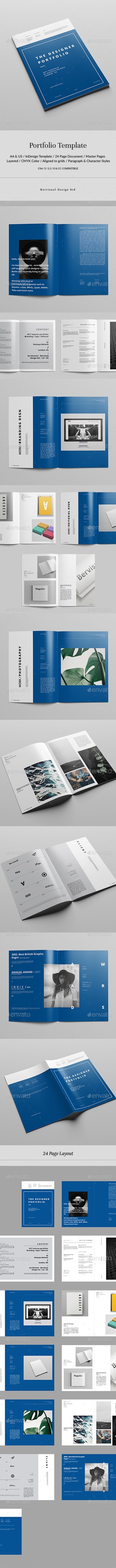 Blue Portfolio, Print Templates | GraphicRiver