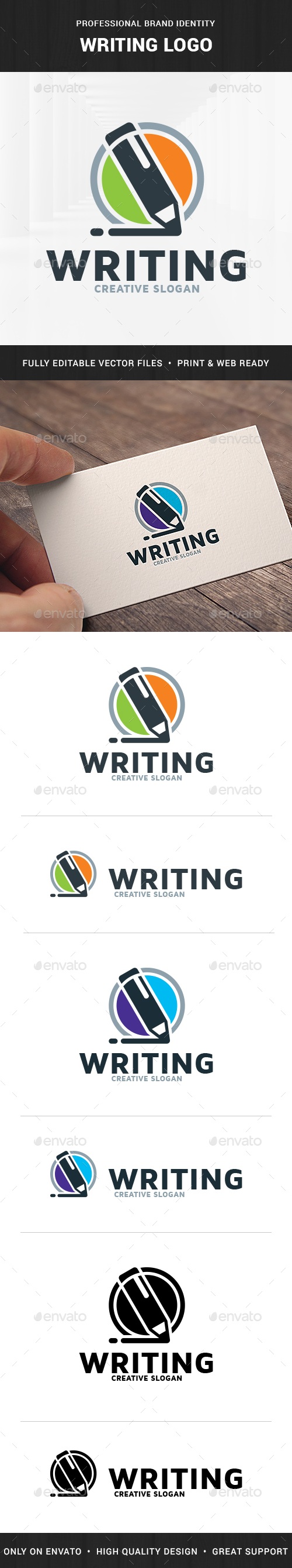 Writing Logo Template, Logo Templates | GraphicRiver
