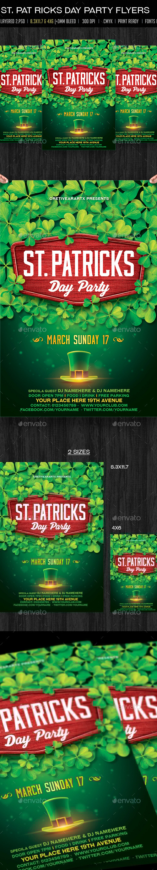St. Patrick’s Day Party Flyer, Print Templates | GraphicRiver