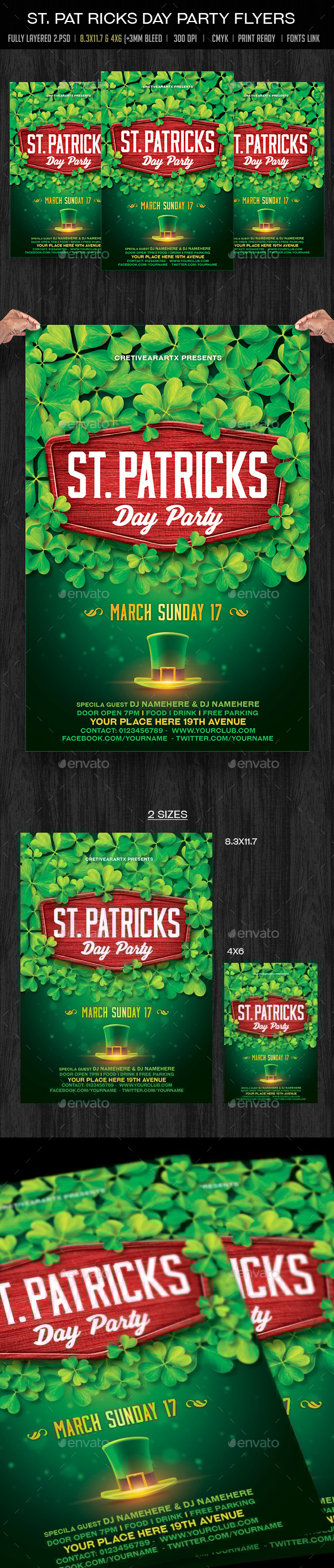 St. Patrick’s Day Party Flyer, Print Templates | GraphicRiver