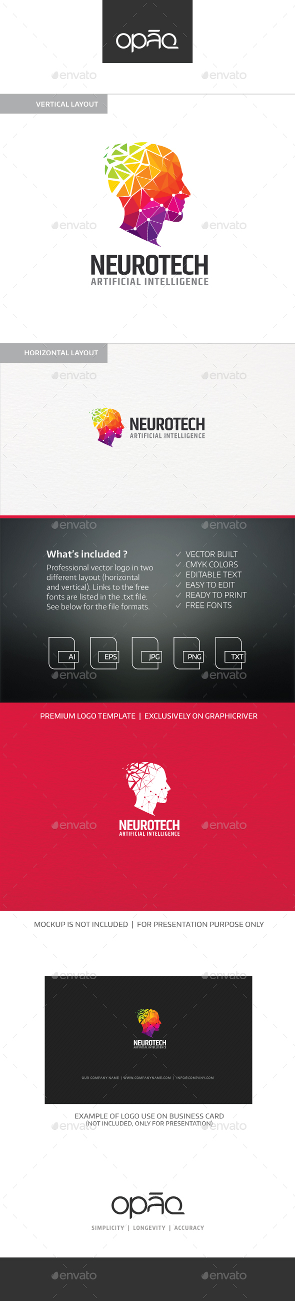 Neurotech Intelligence Logo, Logo Templates | GraphicRiver