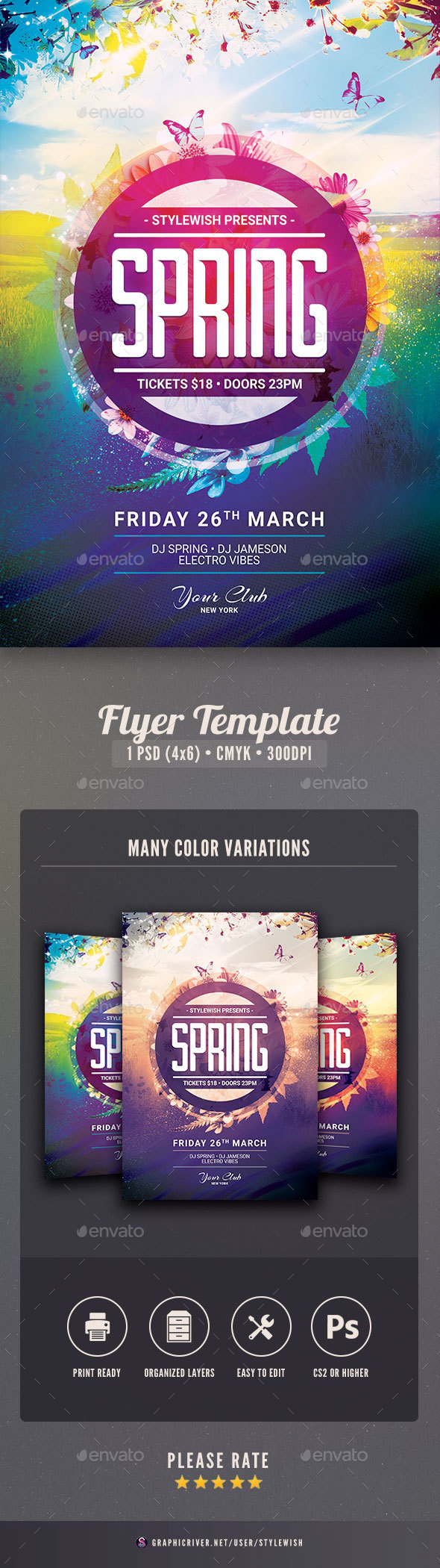 Spring Flyer, Print Templates | GraphicRiver