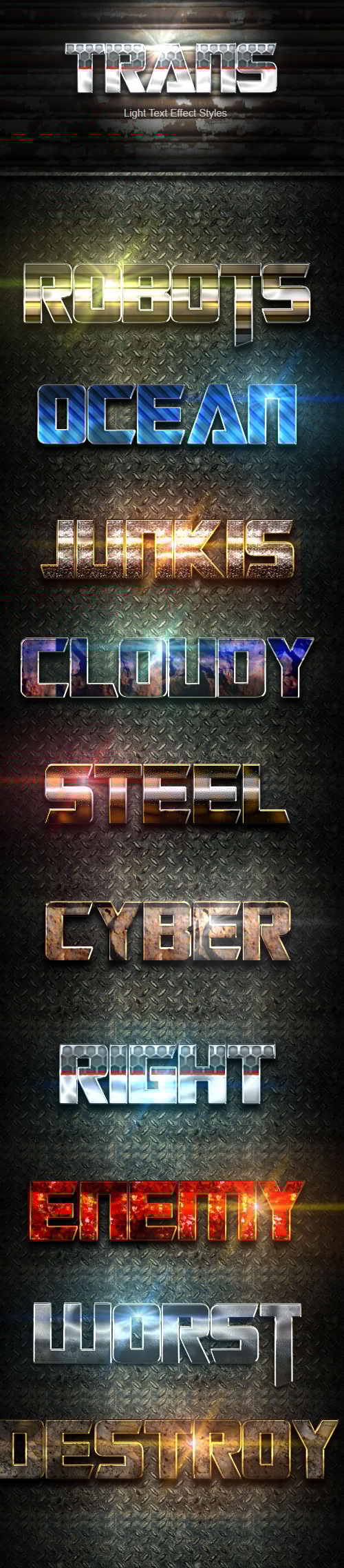 Trans Text Effect V01, Add-ons | GraphicRiver