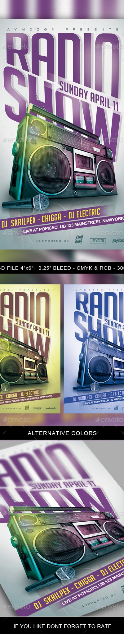 Radio Show Flyer, Print Templates | GraphicRiver