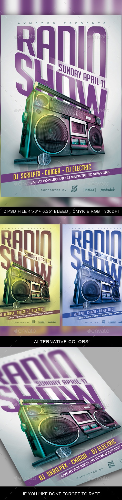 Radio Show Flyer, Print Templates | GraphicRiver