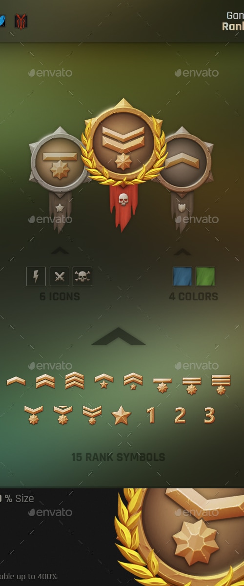Game Ranks, Game Assets | GraphicRiver