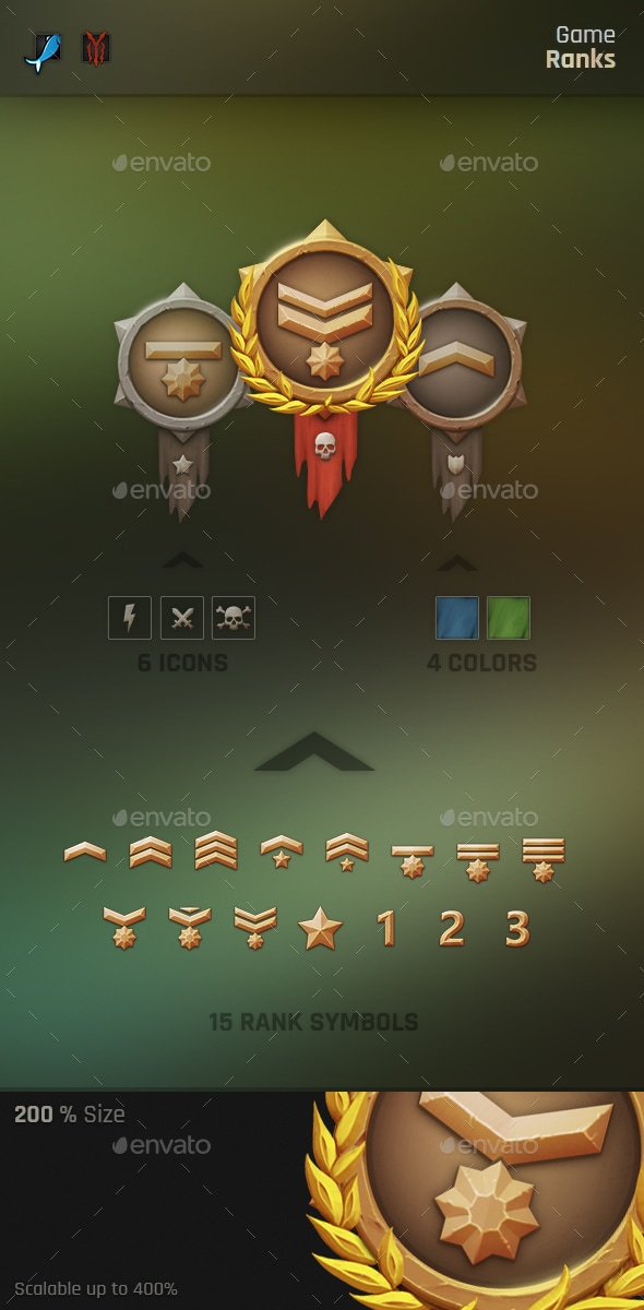 Game Ranks, Game Assets | GraphicRiver
