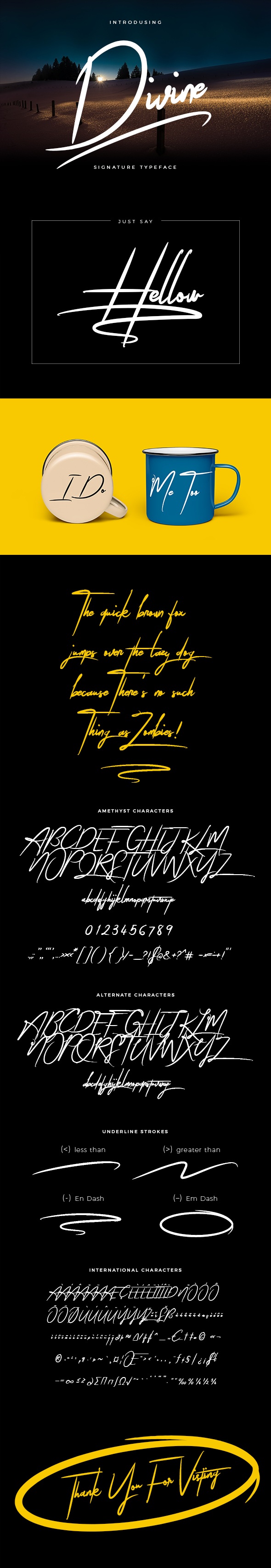 Divine Signature Brush Font, Fonts | GraphicRiver