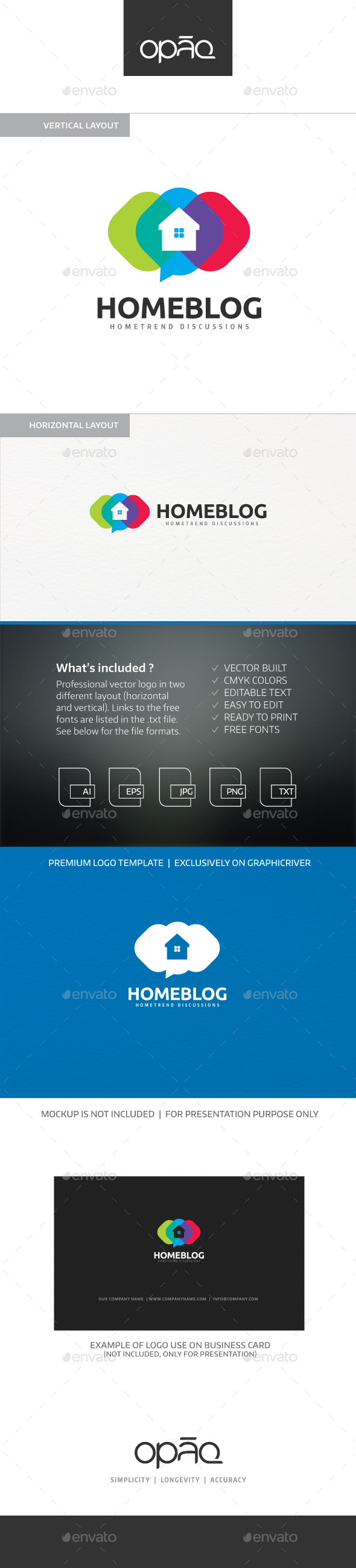 Home Blog Logo, Logo Templates | GraphicRiver