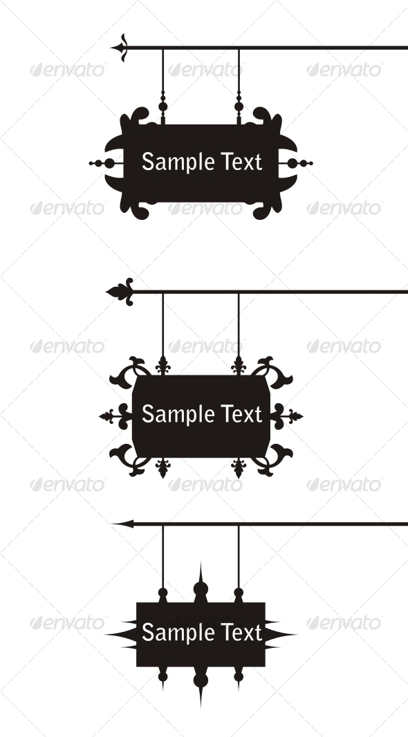 Signboard collection, Vectors | GraphicRiver
