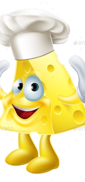 Cheese Chef Cartoon, Vectors | GraphicRiver
