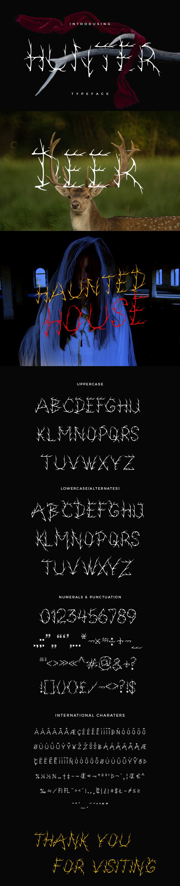 Hunter Typeface, Fonts | GraphicRiver