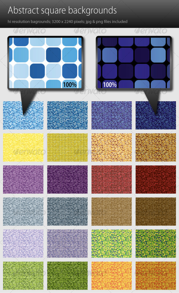 Square Backgrounds, Graphics | GraphicRiver