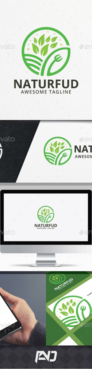 Nature Food Logo Template, Logo Templates | GraphicRiver