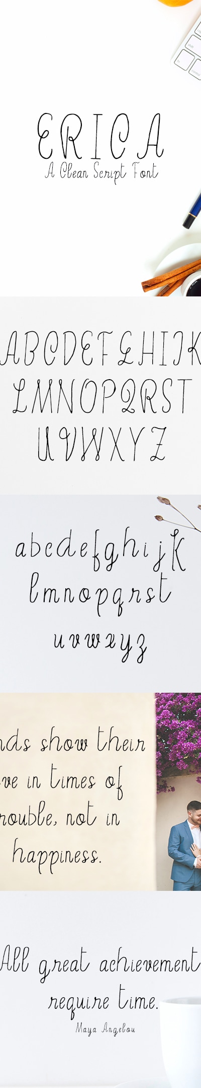 Erica Script Font, Fonts | GraphicRiver