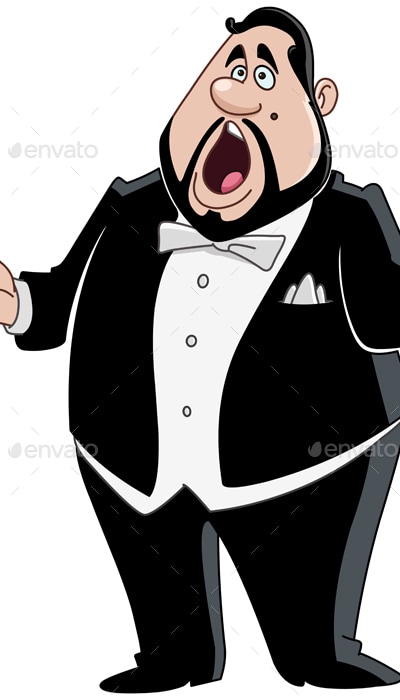 Male Opera Singer, Vectors | GraphicRiver