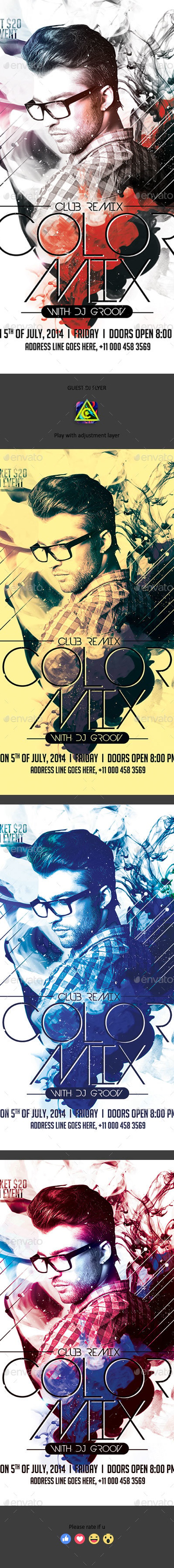 Color Mix Flyer, Print Templates | GraphicRiver