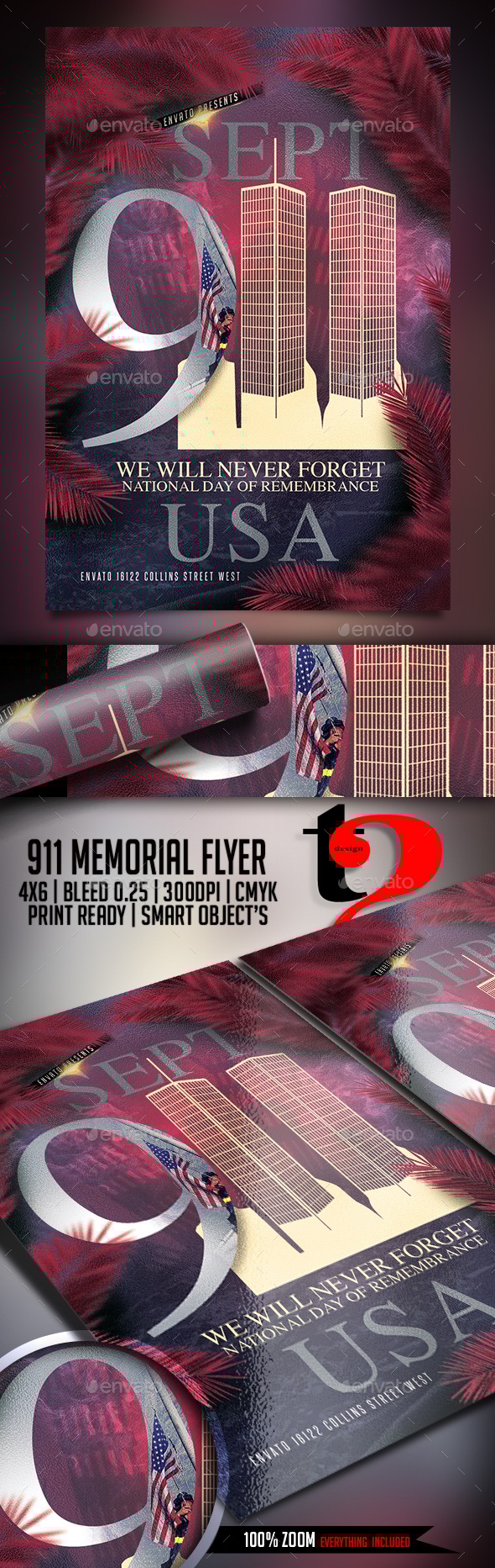 911 Memorial Flyer Template, Print Templates | GraphicRiver