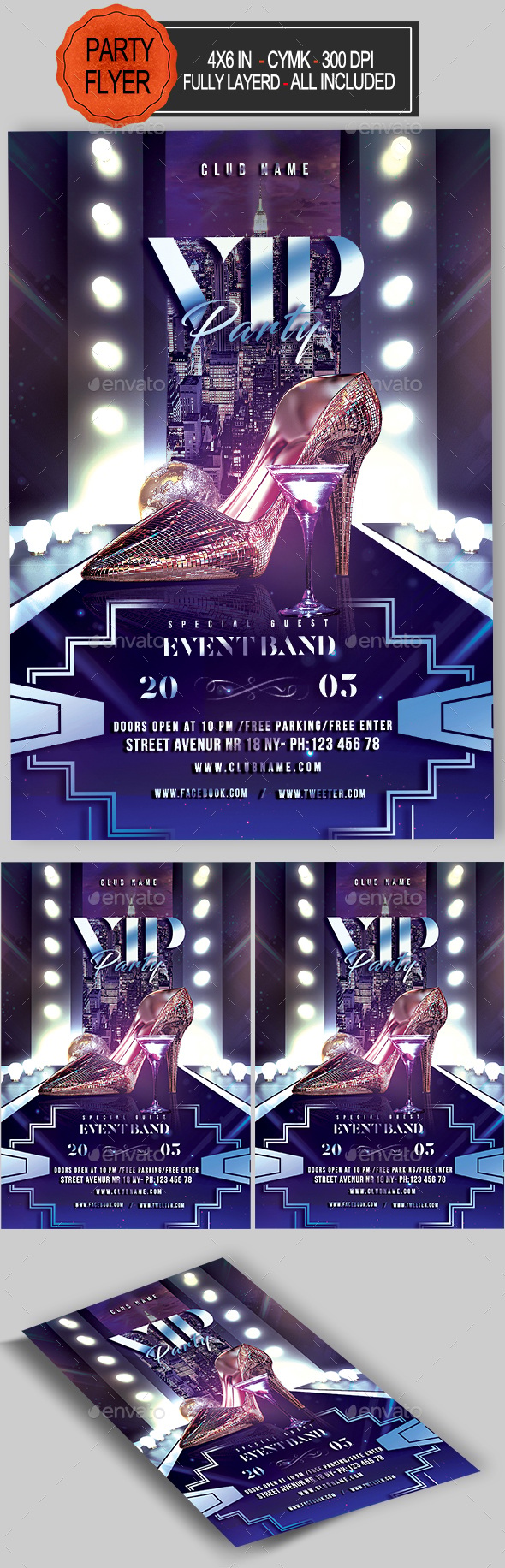 VIP Party Flyer, Print Templates | GraphicRiver