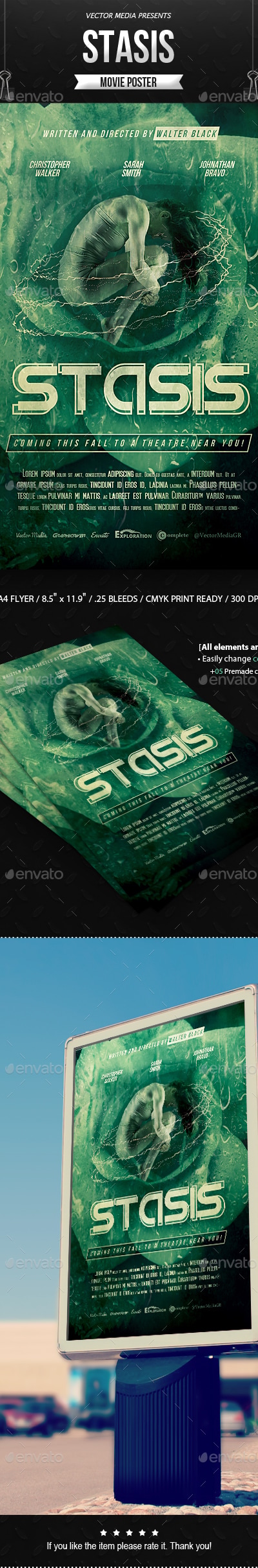 Stasis - Movie Poster, Print Templates | GraphicRiver