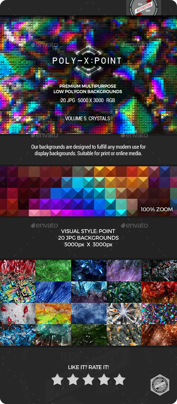 Crystal Poly Backgrounds, Graphics | GraphicRiver