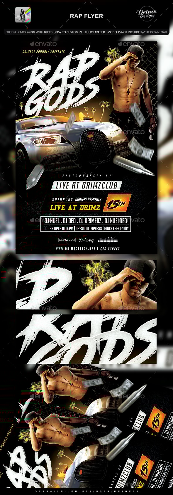 Rap Flyer, Print Templates | GraphicRiver